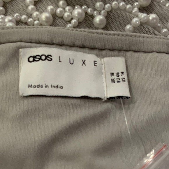 ASOS Luxe Pearl Embellished Skirt Size… - Picture 7 of 10